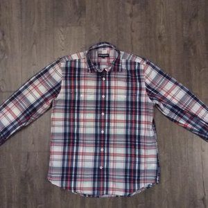 Express Long Sleeve Plaid Shirt